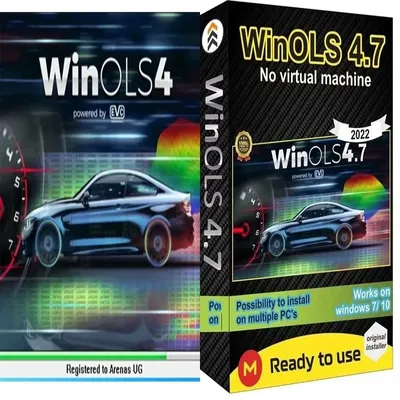 Winols 4.7 Full Activated Working on Windows10 7 No Need Vmware Multi-language +2021 Damos +ECM