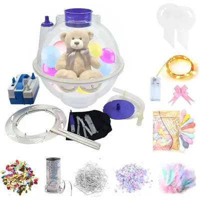 Balloon Stuffing Machine,New 16.9'' Balloon Stuffer to Wrap Gift Balloon Filling Kit with 9