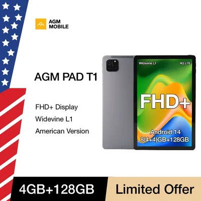 American WIFI Version AGM PAD T1 Tablet 10.95 inch 1200*1920 FHD+ Screen 8（4+4）GB RAM 128GB ROM