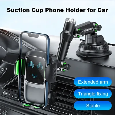 Air Vent Phone Mount Flexible Long Arm 360 Degree Rotating Phone Clip Bracket Hands Free Dashboard