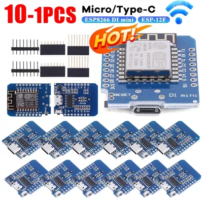 D1 Mini ESP8266 ESP-12 ESP-12F CH340G V2 USB WeMos D1 Mini WIFI Development Board D1 Mini NodeMCU