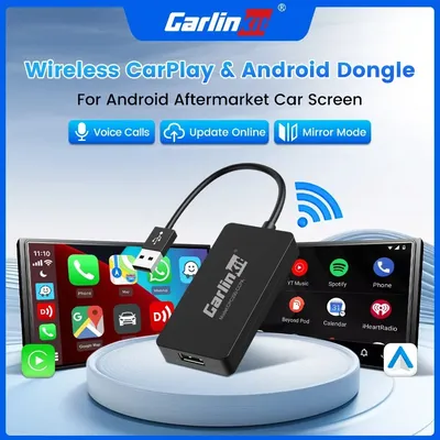 CarlinKit Wireless Carplay Dongle Android Auto Wireless AI Box FOTA MirrorLink USB Adapter For