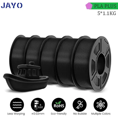 JAYO PLA PLUS 5Rolls 5.5KG 3D Filament 1.75mm Colorful Printer Filaments For FDM 3D Printer