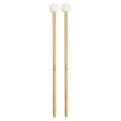 1 Pair Felt Mallets Drumsticks Drum Sticks with Wood Handle for Percussion Instrument Accessories