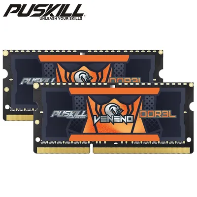 PUSKILL DDR3L Memory Ram Laptop 8GB 1600MHz 2x8GB 1.35V 204pin Sodimm For Notebook Memoria