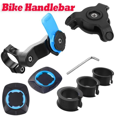 Motorcycle Bike Phone Holder Stand Bicycle Quad Lock Phone Holder Bike Holder 360° Rotatable