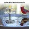 6W Solar Fountain Pump for Bird Bath with 9 Nozzles Solar Powered Water Fountain Pump for Garden