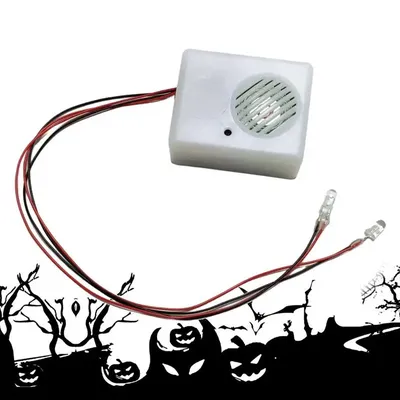 Sound Sensor Halloween Scream Speaker Horror Screaming Tricky Voice-activated Props Scary Sound Sensor For Party Decoration