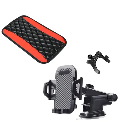 Car Phone Mount & 360° Rotation Mobile Phone Holder For Car Dashboard Windshield Air Vent Hands Free