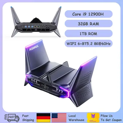 M2A Starship Mini Gaming PC I9-12900H(14C/20T up to 5.0GHz)RTX3080M Graphics 32GB DDR5 1TB NVME SSD