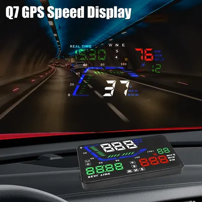 Car Accessories Overspeed Warning Universal Q7 Windshield Projector 5.5 " Head-up Display Car HUD