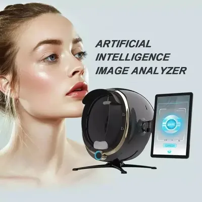 3D Skin Care Facial Analyzer Monitor Machine Magic Mirror Portable Testing English Detector Face