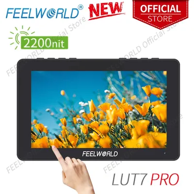 FEELWORLD LUT7 PRO 7 Inch 2200nits 3DLUT Touch Screen DSLR Camera Field Director AC Monitor with