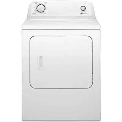 6.5 cu. ft. Front Load Electric Dryer with 11 Drying Cycles,White,Easy to use and handle