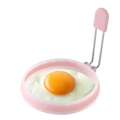 Round Egg Cooker Ring 4 Inches Egg Sandwich Mold Silicone Pancake Mold Food Grade Kitchen Cooking Gadget For Breakfast