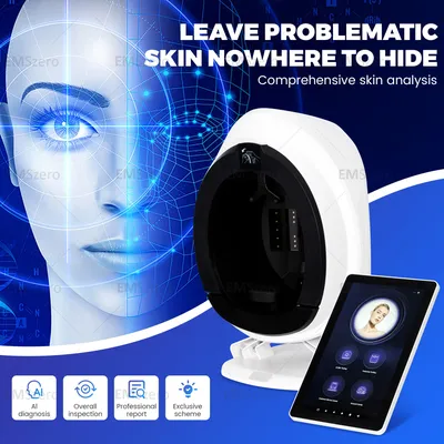 High quality health detector 8 spectra 3D deep facial analysis digital skin analyzer portable skin