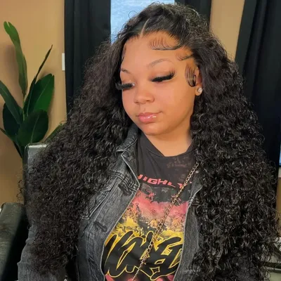 40 Inch Water Wave Lace Closure Wig 13x4 13x6 Hd Deep Wave Lace Frontal Wig Curly Human Hair Wigs