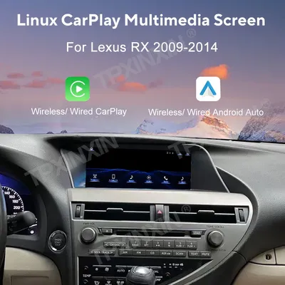 Linux Screen Wireless Apple CarPlay Android Auto HiCar For Lexus RX 2009~2014 Original Car Upgrade