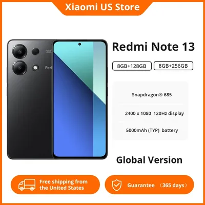 Xiaomi Redmi Note 13 4G Smartphone Snapdragon® 685 108MP Camera 120Hz AMOLED Display 33W Charging