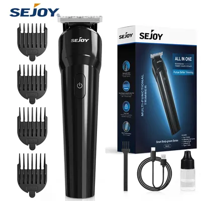 Sejoy Beard Trimmer for Men Waterproof Cordless Hair Clipper, Electric Razor Shaver Mens Grooming