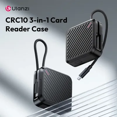 Ulanzi CRC10 3-in-1 Card Reader Case CFA/SD/TF Simultaneous Transfer 13 Card Holders Type-C for