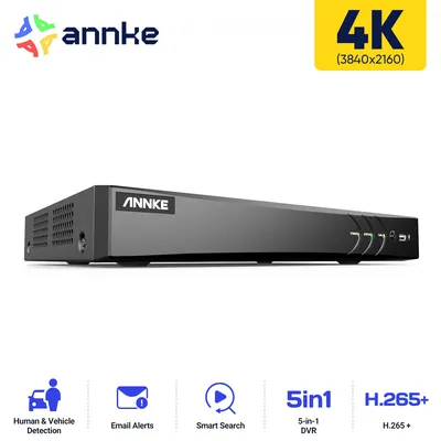 ANNKE H.265+ 4K DVR Ultra HD 5-in-1 8MP Surveillance DVR Output Video Recorder Remote Access Motion