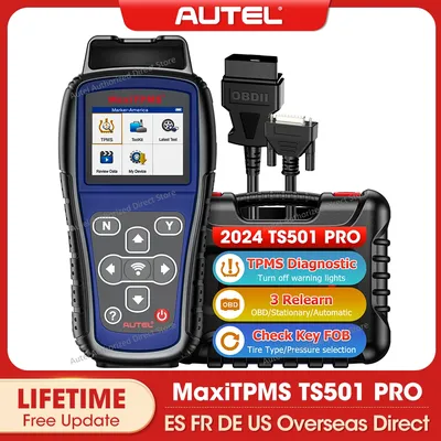 Autel MaxiTPMS TS501 PRO TPMS Diagnostic Tool Code Reader Activate/Relearn TPMS sensors, Program