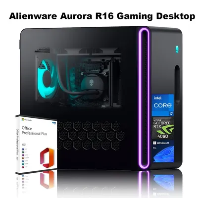 Alienware Aurora R16 Gaming Desktop,Intel i7-14700F,NVIDIA GeForce RTX 4060, Up to 64GB DDR5 RAM,4TB