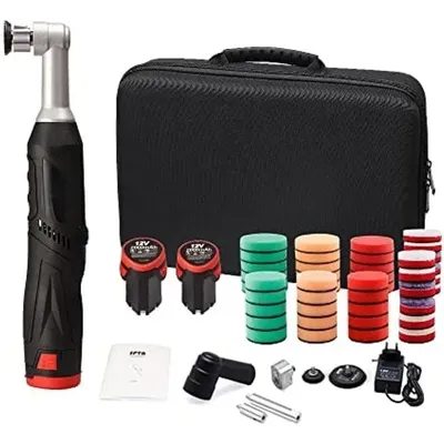 Cordless Mini Car Polisher, 12V Micro Cordless Scratches Killer Car Polisher RO/DA Mini Car Polisher