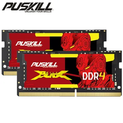 PUSKILL Notebook DDR4 Memoria Ram 8GB 3200MHz 2666MHz 2x8GB 1.2V 260pin Sodimm Laptop Memory