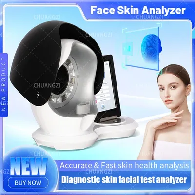 3D Facial Skin Analysis Face Moisture Detection Machine Upgrade 8 Spectral Imaging Technology Skin