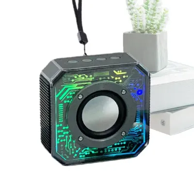 Light Up Speaker Outdoor Boombox Portable Speakers Audio Systems Camping Radio Home Stereo Speakers