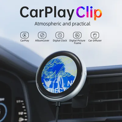 Ottocast CarPlay Clip Wireless CarPlay Adapter with Car Dilfuser Digital Picture Frame Auto