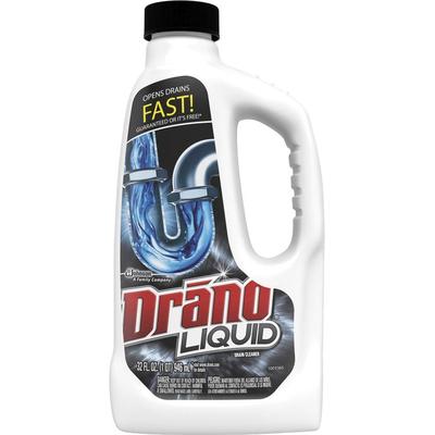 Drano Liquid Drain Cleaner, 32oz Safety Cap Bottle (SJN318593) Each Drano®