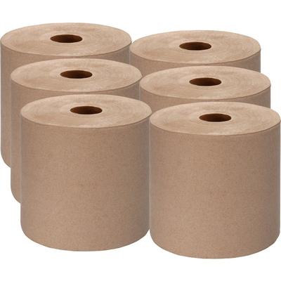 Genuine Joe Hardwound Roll Towels,2"Core,7/7/8" x 1000',6RL/CT,KRAFT (GJO22800) Case of 6 Cleaning Towel