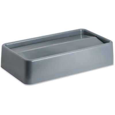 Genuine Joe Wall Hugger Lid, f/23 Gal., 20-1/4" x 11-1/2" x 4-5/8", Gray (GJO02343) Each Waste Container Lid