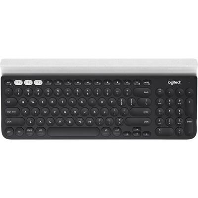Logitech K780 Multi-Device Wireless Keyboard - Wireless Connectivity - Bluetooth - Tablet, Computer - Mac, Android, iOS, PC - White (LOG920008149) Eac