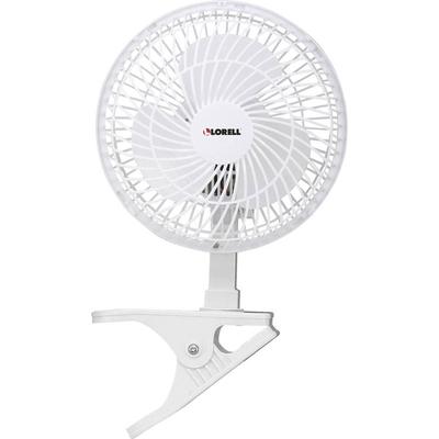 Lorell 6" Clip-On Fan, 2-Speed, 5' Cord, 7-15/16"x6"x9-1/2", Light Gray (LLR44552) Each Portable Fan