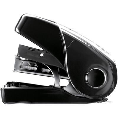 MAX Flat Clinch Mini Stapler - 25 Sheets Capacity - Black (MXBHD10FL3BK) Each Desktop Stapler