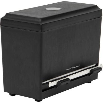 Mind Reader Anchor One-Touch Straw Dispenser, 250 x Straw, 7.5" Height x 4.5" Depth x 9.3" Length, Black (EMSSTRAWDISP) Each Kitchen Organizer