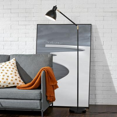 Stehleuchte Stockport 139cm Schwarz/Gold [lux.pro] Image