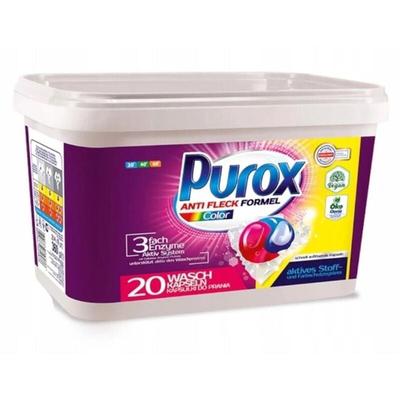 Buri - 6x Purox Waschmittel Caps Color 20er Kapseln Gel Bunte Wäsche Reiniger Frische Image