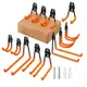 1PC Gancio in metallo resistente Organizzatore per garage Montaggio a parete Ganci per ganci per biciclette Montaggio a parete Gancio di stoccaggio antiscivolo Strumento di stoccaggio per garage