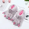 Pfotenhausschuhe, Unisex, große Größe 44, 45, Flurry-Schuhe für den Innenbereich, für Damen, warme Plüsch-Designer-Hausschuhe, Herren-Fell-Slides-Schuhe