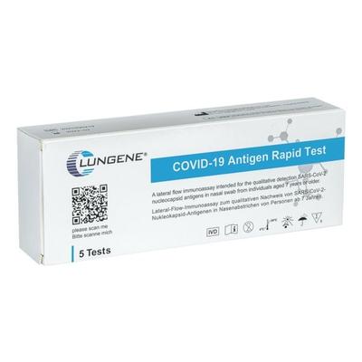 Clungene 5er-Pack SARS-CoV-2 Laien-Antigen-Schnelltest per Nasenabstrich