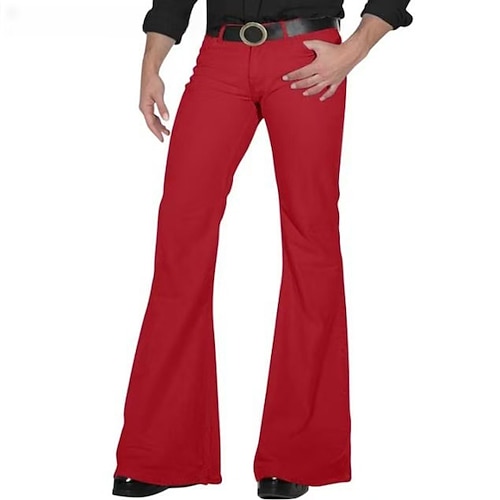 Herren Hose Anzughose Schlaghose Schlaghosen Tasche Einfach Komfort Weich Volle Länge Hochzeit Party Geschäft Mode Streetwear Schwarz Weiß Image