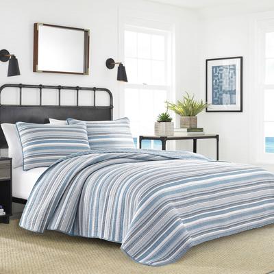 Jettison Grey Blue King Quilt Set