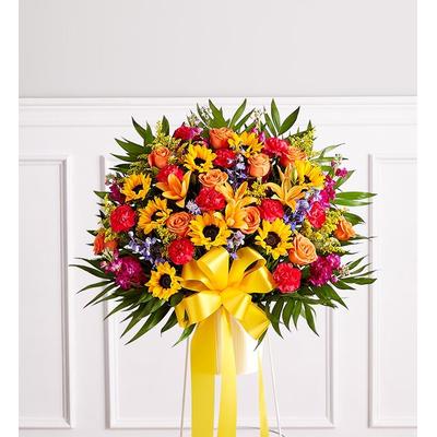 1-800-Flowers Flower Delivery Heartfelt Sympathies Standing Basket Medium