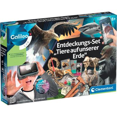 Experimentierkasten CLEMENTONI "Galileo Lab, Entdeckungs-Set, Tiere auf unserer Erde" Experimentierkästen bunt Kinder Made in Europe; FSC - schützt Wald weltweit