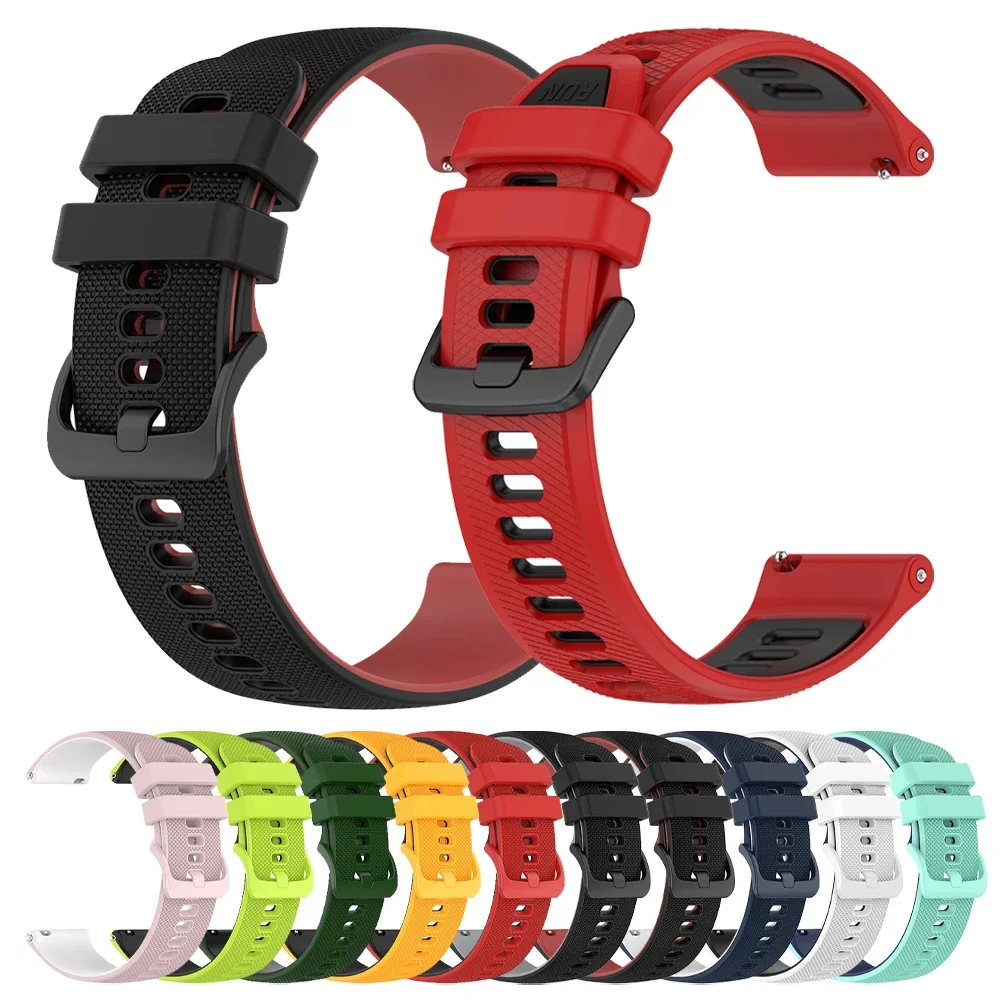 Zweifarbiges Band für Samsung Galaxy Watch 6 4 Classic 5 Pro 45 mm 40 mm 44 mm 43 mm 47 mm Silikonarmband für Galaxy Watch 3 41 45 mm Gear Image